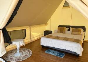 Tente de luxe de 24 m², tente de safari, glamping, lodge de safari, imperméable, fabrication sur mesure, escapades uniques, maison en bois - Product Image 4