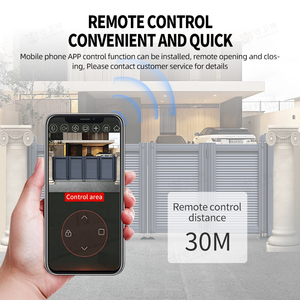 Hiện đại cổng hàng rào Thiết kế nhôm Patio lối vào chính kim loại gấp trượt cổng - Product Image 4