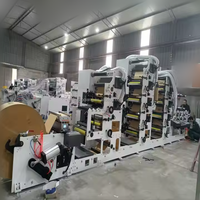 Machine d'impression d'étiquettes flexo autocollantes 10 couleurs rouleau de papier à rouleau imprimante flexographique découpée pour étiquettes