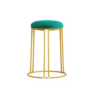 Chaise de salle à manger moderne de luxe en or, <span class=keywords><strong>tabouret</strong></span> renforcé en acier, <span class=keywords><strong>banc</strong></span> de style nordique, <span class=keywords><strong>tabouret</strong></span> de table à manger pour le salon de la maison - Product Image 5