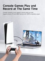 Carte de capture vidéo HD 1080P 60fps vers USB C avec fonction Plug and Play sans pilote pour le streaming de jeux en direct et l'enregistrement OBS