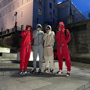 Felpe da uomo di alta qualità con Logo personalizzato di lusso Tech <span class=keywords><strong>felpa</strong></span> da uomo primavera autunno giovane ragazzo <span class=keywords><strong>Jack</strong></span> e cappotto per la corsa - Product Image 6