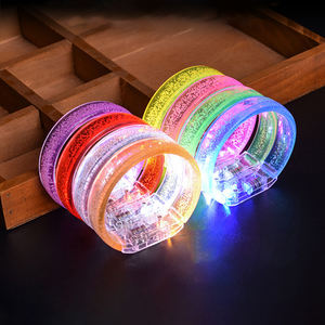 Colorido LED Luminous Light-Up Bracelet Bubble <span class=keywords><strong>Flash</strong></span> Concert Cheering Props para eventos - Product Image 1