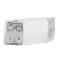 Lumière d'urgence LED à double spot 4W, auto-test, 3 heures