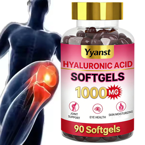 Cápsulas de Ácido Hialurónico de Liberación Rápida, Sin Azúcar, Hidratantes para la Piel, Vitaminas para Apoyar la Salud de las Articulaciones y los Ojos, GMP/HACCP, OEM/ODM - Product Image 1