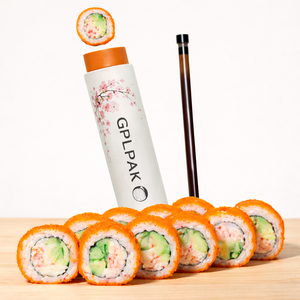 Envases Personalizados para Sushi, Cilindros para Rollos de Sushi con Botellas Integradas para Salsa de Soya - Product Image 5