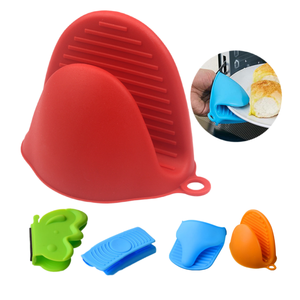 Mini guantes <span class=keywords><strong>de</strong></span> silicona engrosada para horno, manoplas antiescaldado para el hogar, cocina, microondas, hornear, pinza <span class=keywords><strong>de</strong></span> mano antideslizante - Product Image 1