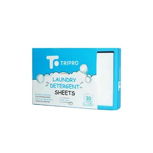 Mild Formula Laundry Detergent Sheet Eco-Friendly Biodegradable Household Laundry Detergent Sheet