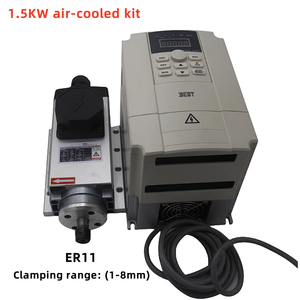 גילוף מנוע ציר אלקטרומכני 800w1.5/2.2/5.5kw ברושלless מנוע במהירות גבוהה ערכת מנוע cnc ציר - Product Image 6