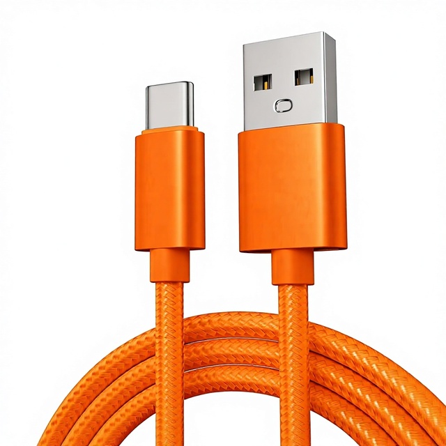 Nylon Braided USB a to Type C Fast Charging Data Cable Wear Resistant Cord High Speed Transfer Wire for Android Smartphones