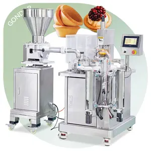 Manual Automatic Straight Edge Production Line Large Pressing Commercial Skin Mini Egg Tart Cup Form Machine