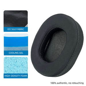 Steelseries <span class=keywords><strong>arctis</strong></span> 1/3/5/<span class=keywords><strong>7</strong></span>/<span class=keywords><strong>7</strong></span> +/7P +/7P +/7X +/<span class=keywords><strong>9</strong></span>/9X/โปร/ไพรม์แผ่นรองหูเจลผ้าไอซ์ซิลค์สำหรับเปลี่ยนแบบพกพา - Product Image 3