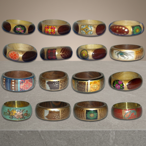 BS INTERNATIONAL Best Selling Sustainable High-grade Rajasthani Cultural Ivory Resin Religious Style Unique Fashionable Bangle - Product Image 1