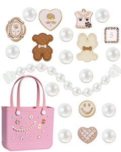 Lovely Pearl Charms for Bogg Bag Original Insert Decorative Charm for Handbag <b>Beach</b> Tote Bag Rubber <b>Beach</b> Bag <b>Accessories</b> Charms - Product Image 4