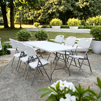 Location de Chaises et Tables Pliantes de Banquet en Plastique