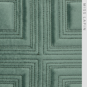 Descente Miss <span class=keywords><strong>Lapin</strong></span> — housse de coussin carrée, housses d'oreiller ajourées, broderie, nouveau Design, vert ou bleu - Product Image 3