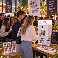 Machine à photos instantanées, petit kiosque photo pour les mariages, les fêtes, les attractions touristiques et le commerce de détail