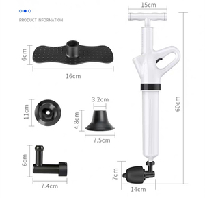 Air Toilet <b>Drain</b> Blaster for Toilet for Kitchen <b>Bathrooms</b> <b>Drains</b> Toilet Plunger Kit Manual <b>Drain</b> Plumb Plunger - Product Image 2