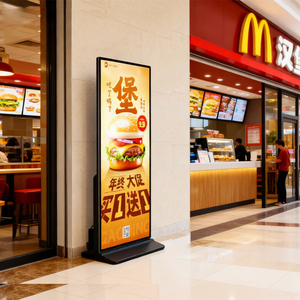 Écran LCD numérique couleur pleine taille 75 85 98 <span class=keywords><strong>pouces</strong></span> pour affichage dynamique et signalisation intérieure, non tactile - Product Image 1