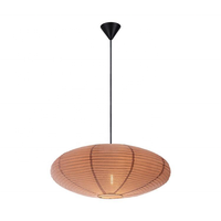Lampe suspendue en papier de riz faite à la main suspension style japonais abat-jour forme ovale pour la décoration de festival intérieur