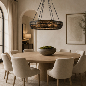 Grand lustre en cristal avec abat-jour en cristal fumé, suspension multi-chaînes pour hall d'hôtel, villa, éclairage intérieur - Product Image 4