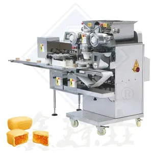 Complete mobile set of bakery equipment dough filling machine dough automatic encrusting and forming machine