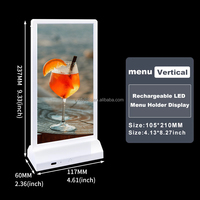 Novedades 2025 Blanc/Noir Boîte à Lumière Double Face Présentoir LED Acrylique Couverture Rectangle Forme 4 Tailles Available-A6A5A4 A3