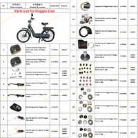 Vilebrequin de pièces de Scooter Vesp-a Ciao de haute qualité pour Ciao 50cc (axe de piston 10mm/12mm)