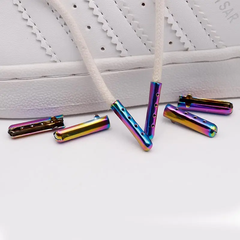 Weiou Manufacture High Quality Converse Shoe Accessories Gold Plated Metal Head Aglets For Air And yeezys Shoes