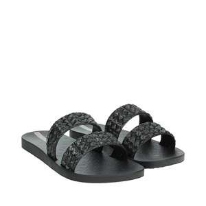 Sandales plates Ipanema pour femmes, noires, à lanières tressées - Product Image 5