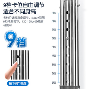Stainless Steel Walking Aid Height Adjustable Anti Slip Comfortable Grip For Elderly Disabled Rehabilitation Support - Product Image 3