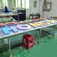 Enseigne commerciale LED personnalisée, lettres LED RGB lumineuses, lettres LED 3D, nom, logo, enseignes LED extérieures pour casino, magasin, bar, enseignes LED pour entreprises