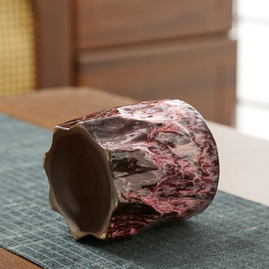 แก้วกาแฟเซรามิกเปลี่ยนสีได้ ดีไซน์ลายไม้สุดสร้างสรรค์ สไตล์อเมริกัน สำหรับชาและน้ำ ใช้ในบ้าน - Product Image 4