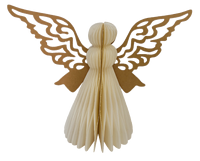 2Pcs Ornement d'ange en papier de Noël Décorations d'ange en papier de bricolage écologiques pour les arbres de Noël Fête de la maison