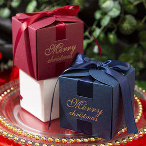 <span class=keywords><strong>Caja</strong></span> de papel para <span class=keywords><strong>dulces</strong></span>, <span class=keywords><strong>dulces</strong></span>, Chocolate, manzana, Feliz Navidad, regalo pequeño, recuerdo de explosión, venta al por mayor - Product Image 6