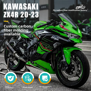 Carenado de fibra de carbono seco <span class=keywords><strong>para</strong></span> Kawasaki ZX4RR ZX25R, accesorios de modificación de fibra de carbono - Product Image 4