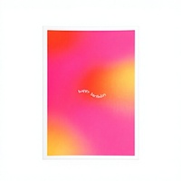 Livre à couverture rigide avec impression offset sur papier fantaisie et carton GRADIENT Joyeux anniversaire