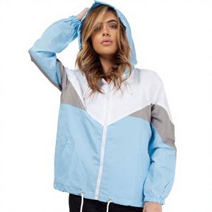 Veste coupe-vent à capuche pour femme, légère, imperméable, pour les voyages en plein air et les sports, services OEM - Product Image 1