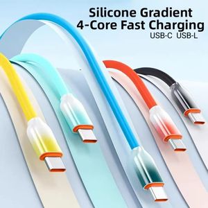 <span class=keywords><strong>C</strong></span>âbles de données en silicone PVC épais OD5.0 personnalisés de 1 m et 2 m, USB 2.0 vers Type <span class=keywords><strong>C</strong></span>, <span class=keywords><strong>c</strong></span>âble de charge rapide, connecteur USB <span class=keywords><strong>C</strong></span>, <span class=keywords><strong>c</strong></span>âble Android - Product Image 2