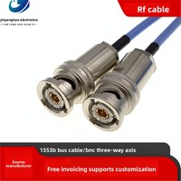 Cable de conexión de bus coaxial 1553B con conector BNC de tres coaxiales macho a macho Cable de conexión TRX316