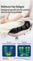Coussin de siège gonflable ergonomique pour soulager la pression et les douleurs dues à une assise prolongée au bureau