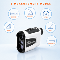 Télémètre laser INORM LQM600 600 yards haute précision avec fonction Pin Lock, grossissement 6X, rechargeable, pour le golf et la chasse