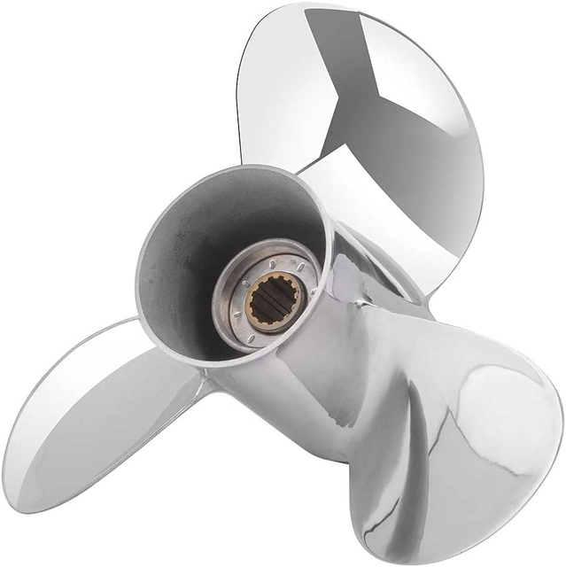 OEM Upgrade Stainless Steel Boat Propeller for Outboard Motos 40-60HP, 13 Spline Tooth