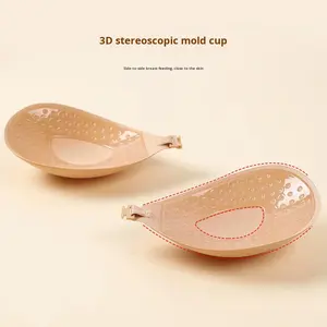 Cross-Border Sexy Transpirable Invisible Acolchado Reutilizable <span class=keywords><strong>Pecho</strong></span> Realzadores <span class=keywords><strong>Pegatinas</strong></span> para Vestidos de Novia Delgado Busto Grande Reunión - Product Image 4