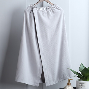 Envoltura de ducha de Spa con tejido de gofre de algodón personalizado para mujer para salón logotipo personalizado Toalla de envoltura de cuerpo de Sauna - Product Image 6