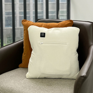 Kuang Heated <b>Memory</b> Foam <b>Pillow</b> Crystal Velvet Solid Color USB Heating Chair Cushion Custom Size Available - Product Image 4
