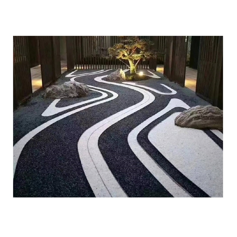 Pure White and Black Marble Gravel