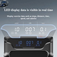 Tapis de course de bureau électrique portable et pliable, silencieux, avec écran LED, pour entraînement à domicile et au bureau, inclinaison manuelle, vitesse 1-8 km/h, UE/US - Meilleure vente