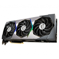 Carte graphique MSI GeForce RTX 3080 SUPRIM 12G LHR d'occasion, prend en charge 12 Go de mémoire GDDR6X 384 bits, vitesse de mémoire utilisée pour ordinateur de bureau