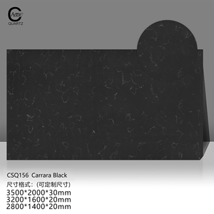 Yunfu nhà máy chất lượng cao màu đen calacatta Đá Nhân Tạo siêu Jumbo Kích thước nhà bếp Countertop Vanity Tops bảng Tops - Product Image 2